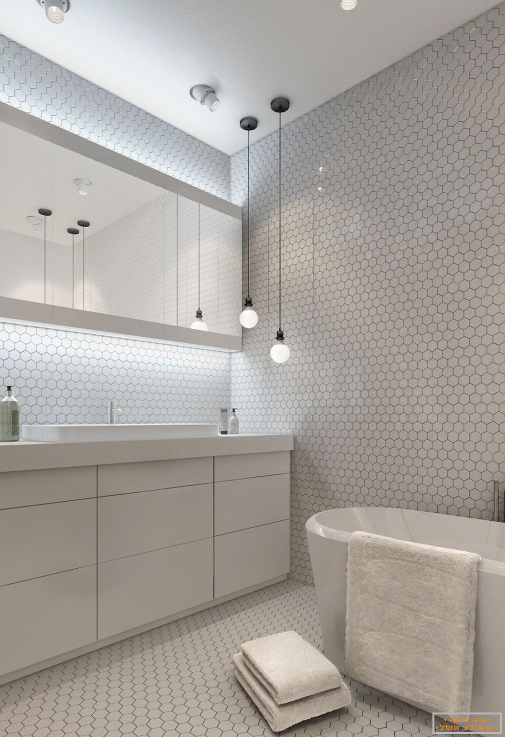 Tervezzen egy fehér fürdőszobát egy kis lakáshoz - фото 2
