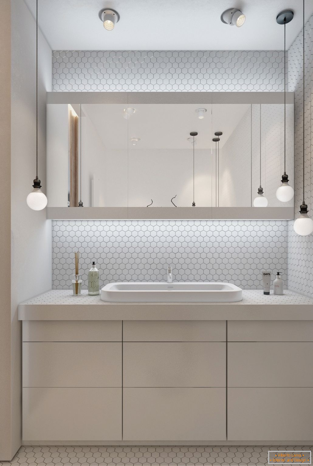 Tervezzen egy fehér fürdőszobát egy kis lakáshoz - фото 3
