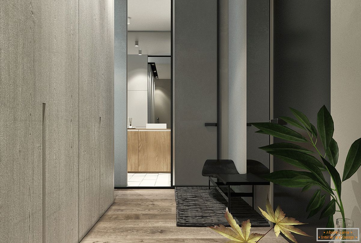 Egy folyosó kialakítása skandináv stílusú kis lakáshoz - fénykép 2