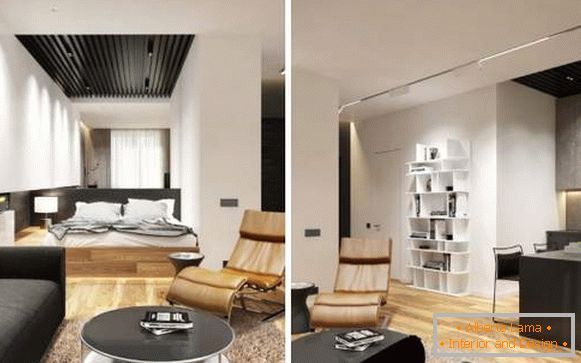 Luxus egyszobás stúdióapartmanok - high-tech design fotó