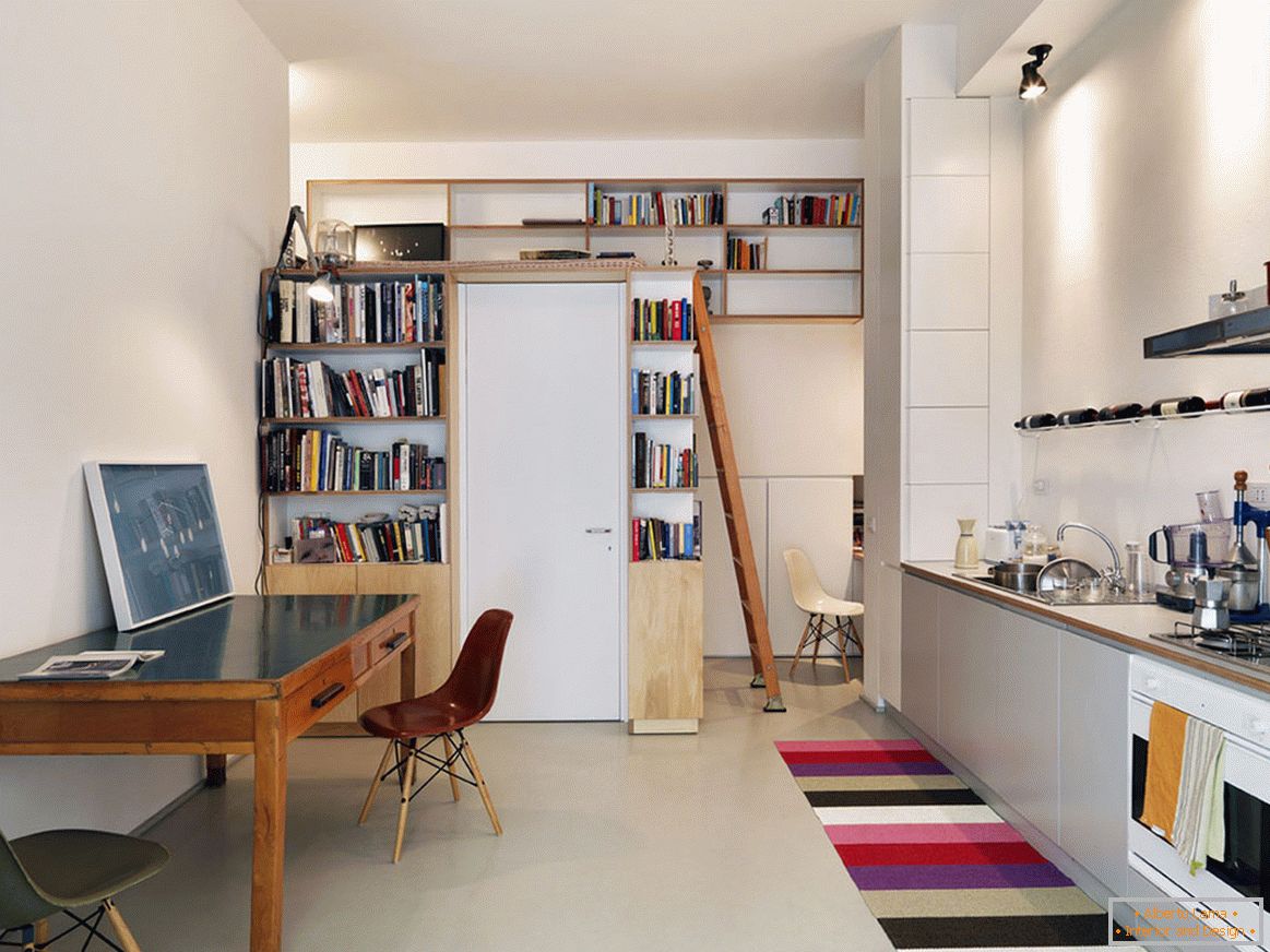 Az ötlet a konyha belső kis apartmanok