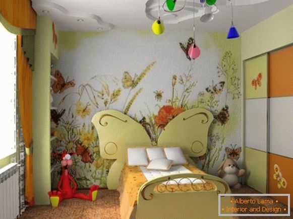 a gyermekek szobájának belső stílusát