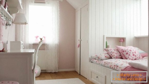 a gyermeke szobájának belseje Provence stílusú lány számára 10
