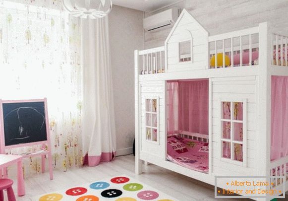 gyermekszobának tervezése egy lány számára Fotóterek