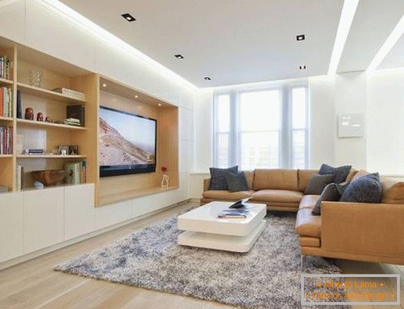 Fotó a nappali belső modern stílusban