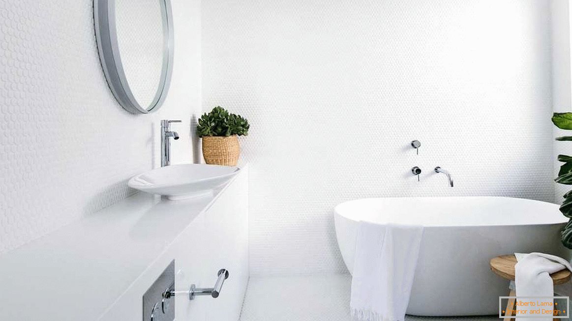 Fürdőszoba tervezés fehér