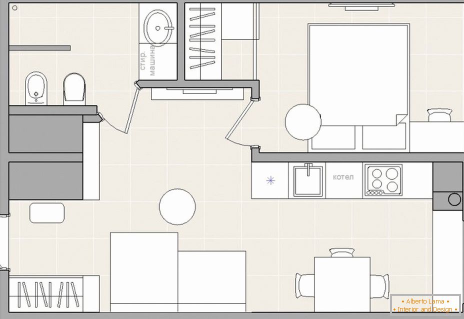 Tervezzen egy kis 2 szobás lakást