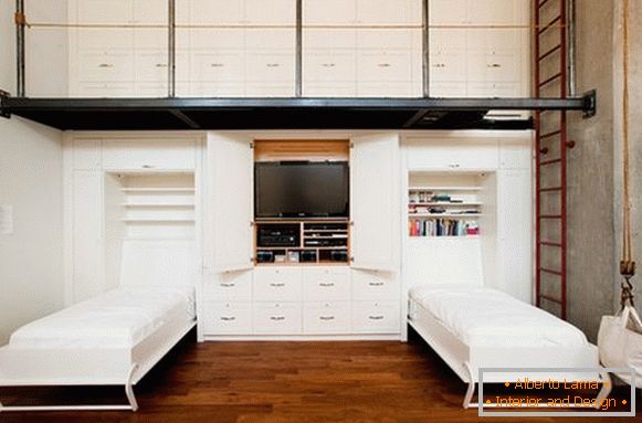 Összecsukható ágyak Murphy a belső térben