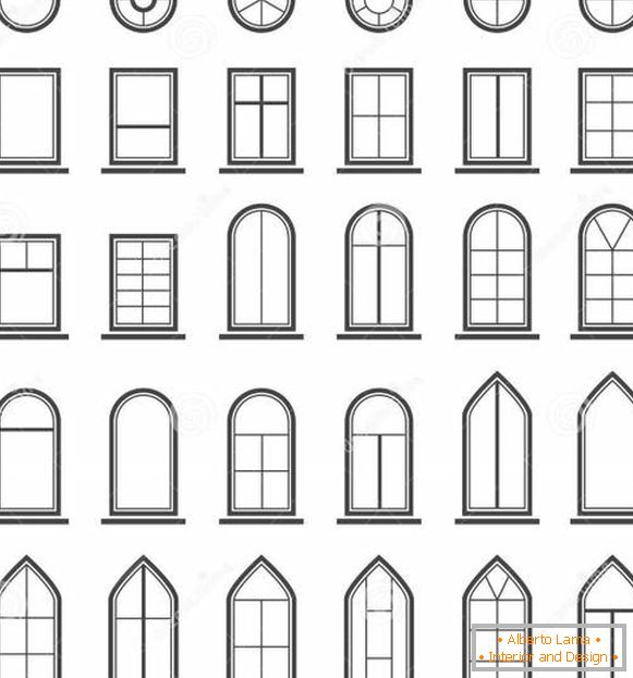 Mely ablakok jobbak - válassza ki a ház ablakainak alakját