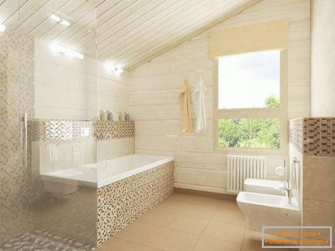 A kis magánház belseje - fürdőszoba design