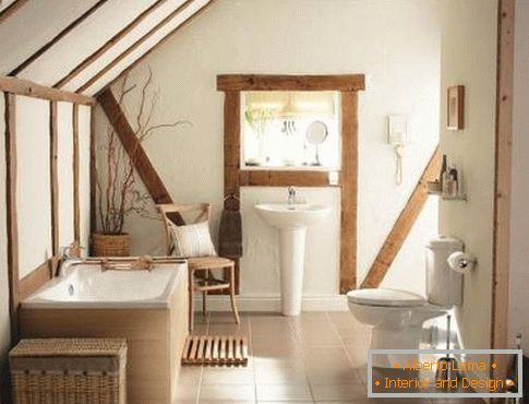 Fürdőszobai tervezés rusztikus stílusban