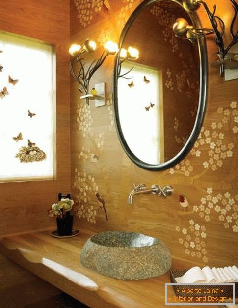 Fürdőszoba ázsiai stílusban