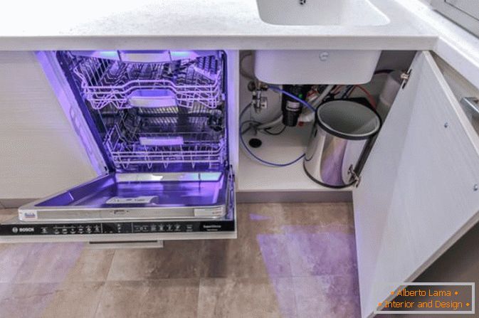 Modern beépített mosogatógép