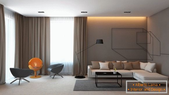 Stílusos szoba a házban - minimalista design