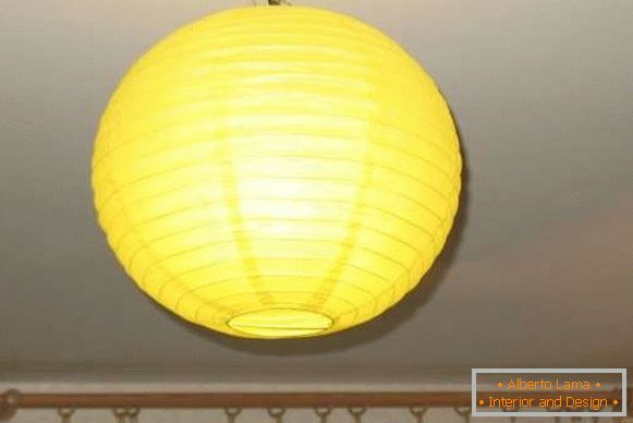 Kínai papír lámpa - mennyezeti lámpa saját kezekkel