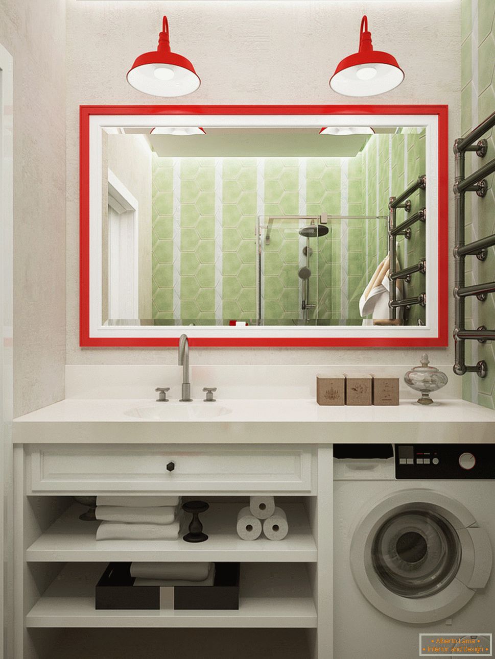 Fürdőszobai tervezés világos színekben - фото 3