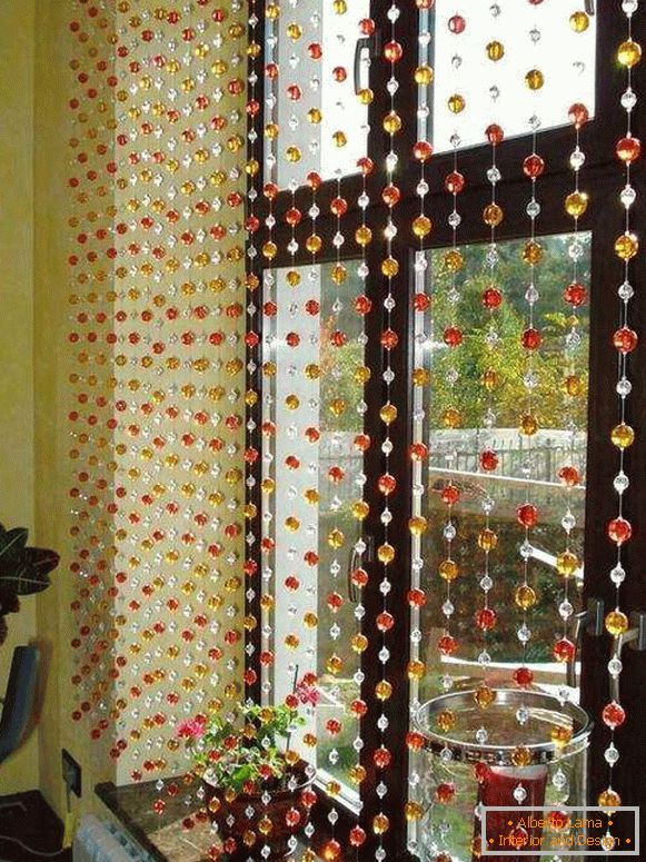 szép függönyök a konyhában erkélyajtóval, fotó 31