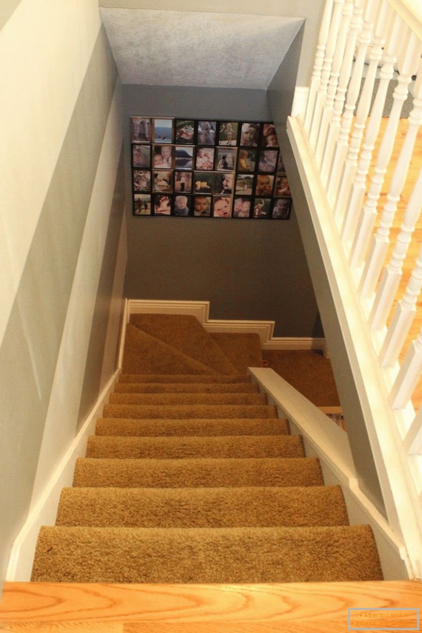 Lépcsők egy régi szőnyegen, mielőtt a munka megkezdődik