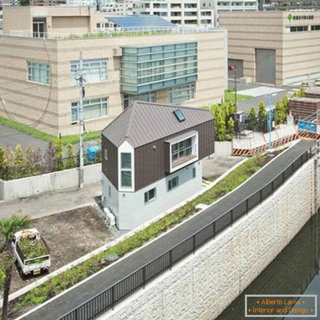 Furcsa formájú ház, a Mizuishi Architects Atelier - фото 4