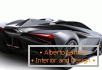 Lamborghini szuperkocsi koncepciója az Ondrej Jirec tervezőtől