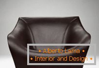 Bőrkészlet: kanapé és fotelek, a tervező Alex Hull