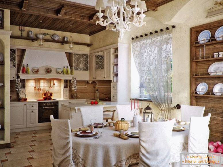 tervezés-konyha-in-the-style-Provence-szellem-egyszerűség-és kényelem