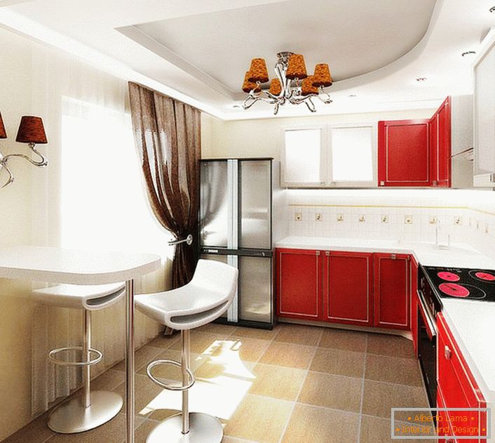 Design koncepció egy közönséges lakás Moszkvában. Kontrasztos színkombináció, funkcionális bútorok, bútorokkal nem terheltek, lakonikus világítás - a lakás tulajdonosának kifogástalan stílusa.