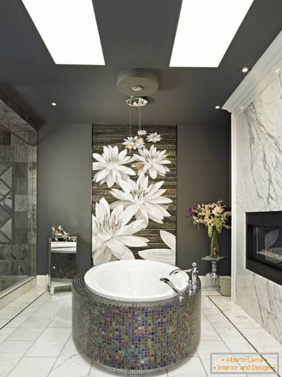 Luxus fürdőszoba kínai stílusban
