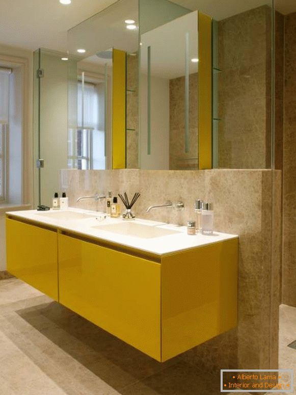 Fürdőszoba bútorok minimalista stílusban
