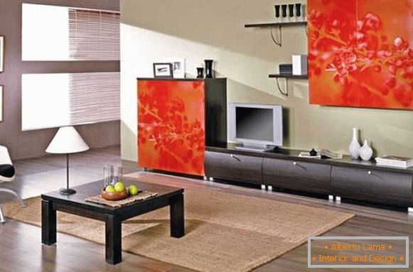 modern, moduláris falak a nappaliban fotó, fotó 17