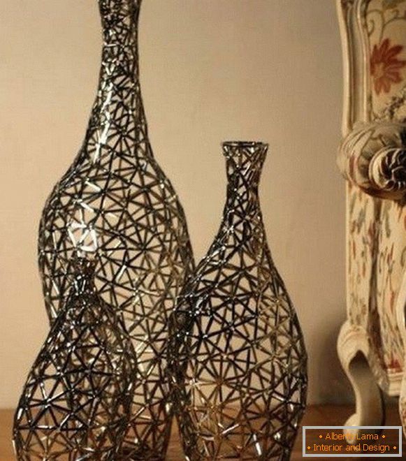 Dekoratív fonott vázák