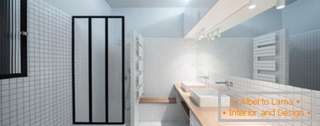 Egy kis fürdőszobát fehér
