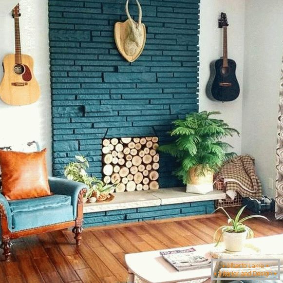 Modern trendek a belsőépítészet 2017 - fotó a nappaliban