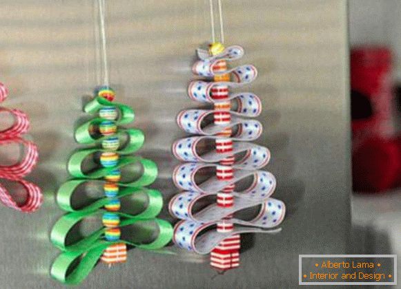 Újévi színes papírból készült játékok saját kezekkel, fotó 4