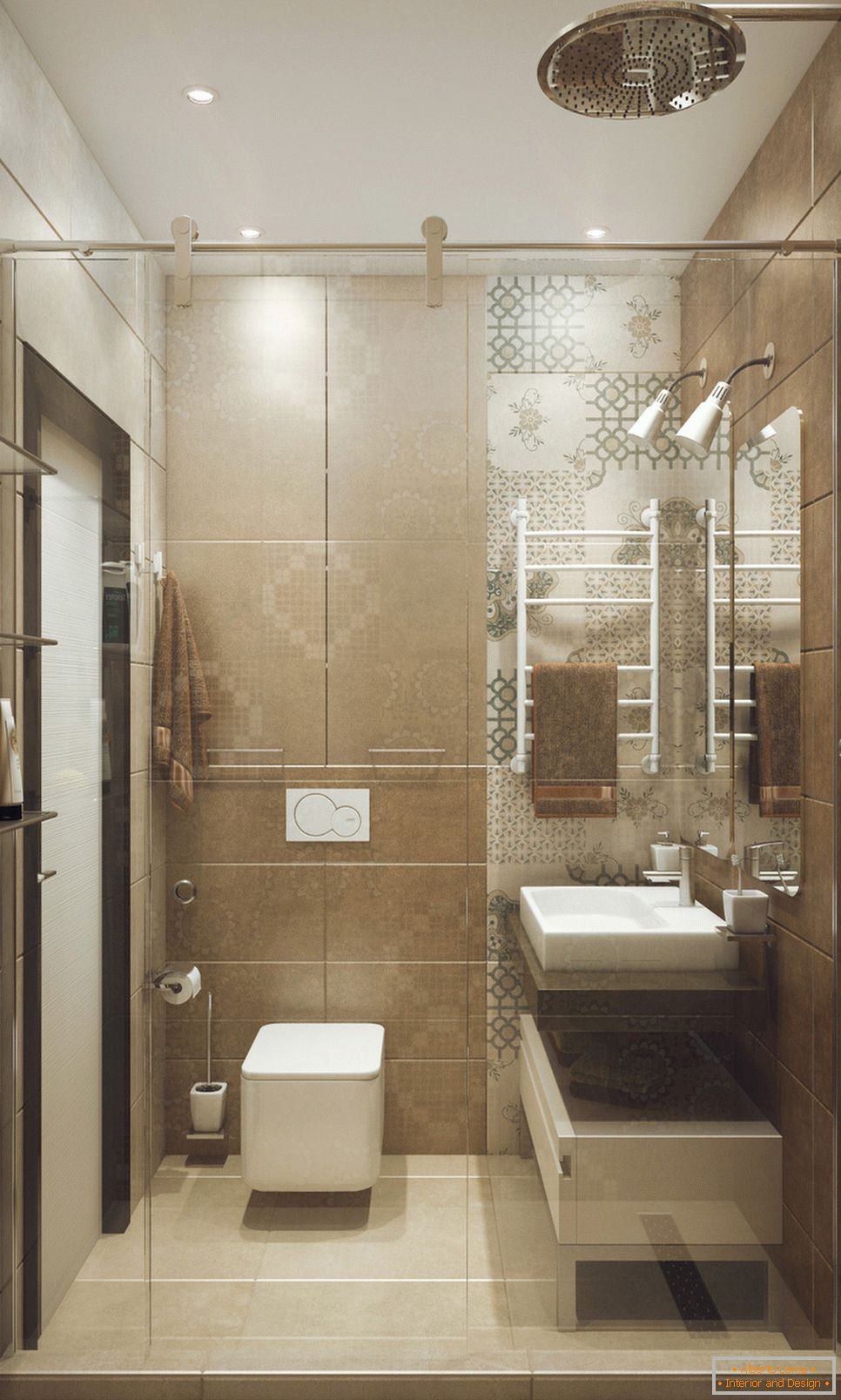 Fürdőszoba egy diák apartman Novoszibirszkben