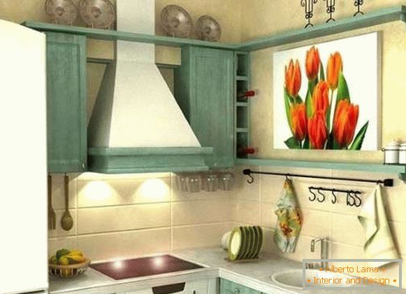 A magánház konyha belseje - hogyan kell a saját kezével átgondolni a designot
