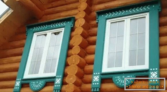 наличники на ablakok egy faházban