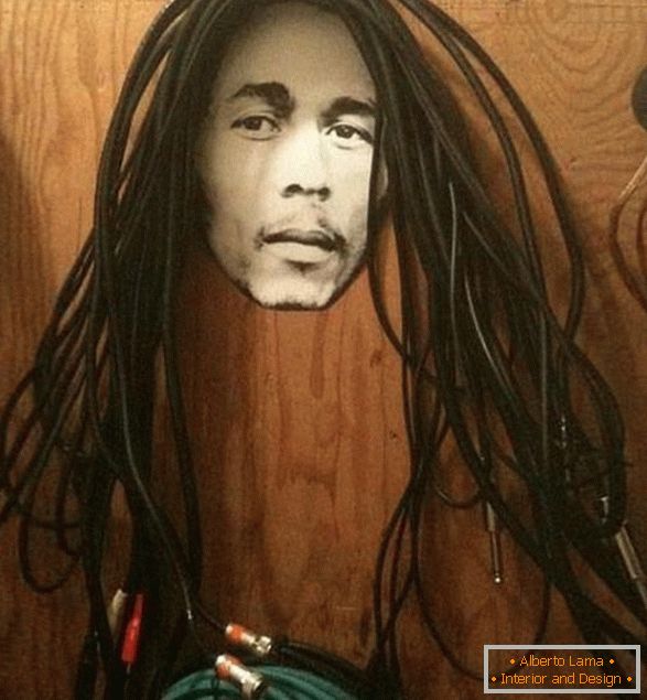 Drótok Bob Marley haj formájában