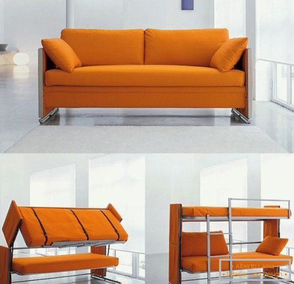 Szófa-emeletes ágy - modell Doc Sofa Bunk Bed
