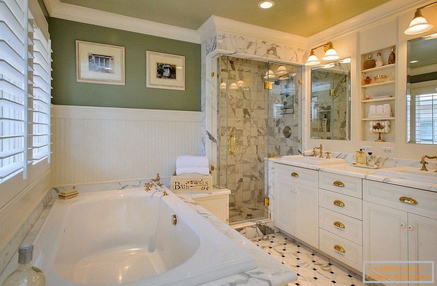Fürdőszoba a klasszicizmus stílusában