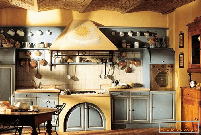 A rusztikus konyha minden szerető álma.