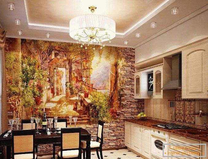 modern fali dekoráció a konyhában fotó, fotó 21