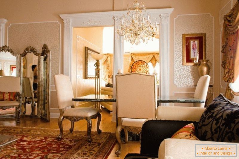 Luxus bútorok a nappaliban