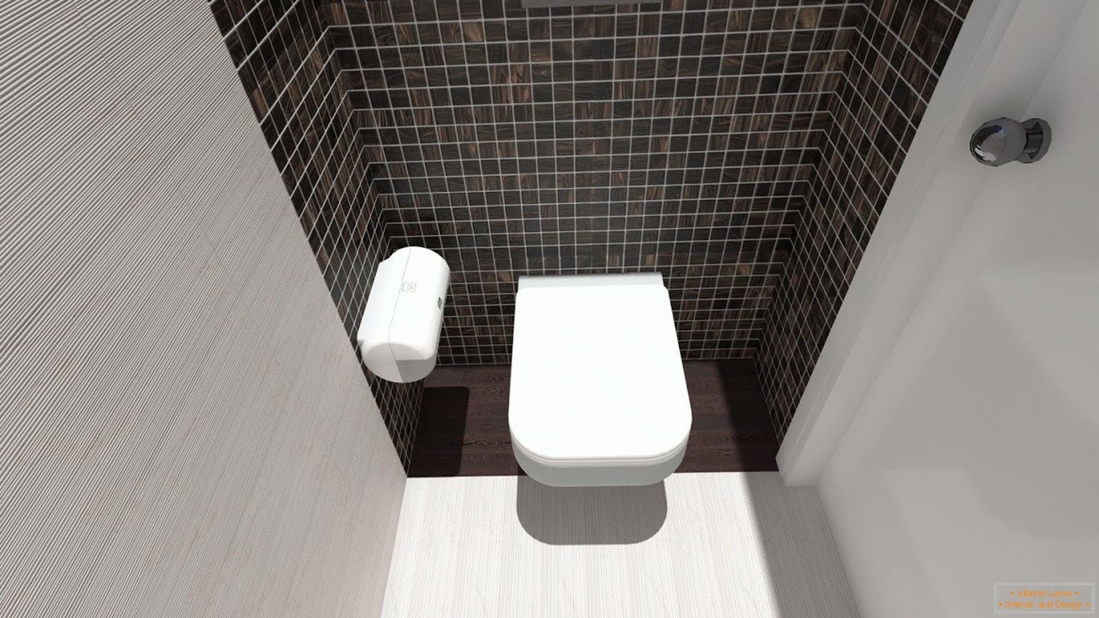 mozaik плитка в дизайне туалета