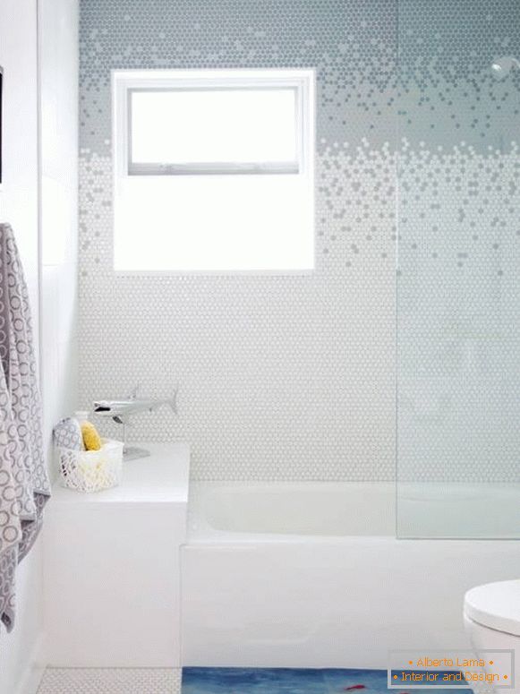 Kreatív design fürdőszoba csempe fotó design