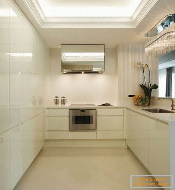 LED mennyezeti feszültség világítás a konyhában