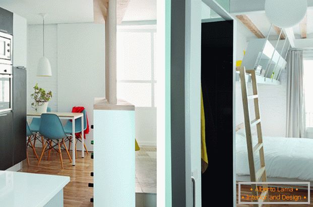 Mini apartman: konyha és hálószoba
