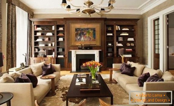Luxus nappali szimmetrikus bútorokkal