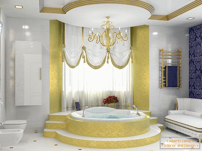 Fürdőszoba barokk stílusban