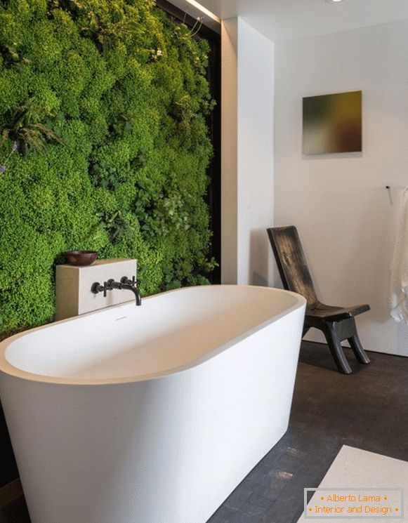 zöld fal-in-fürdőszoba